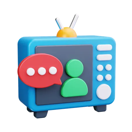 Televisione  3D Icon