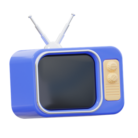 Televisión antigua  3D Icon