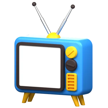 Televisión retro  3D Icon