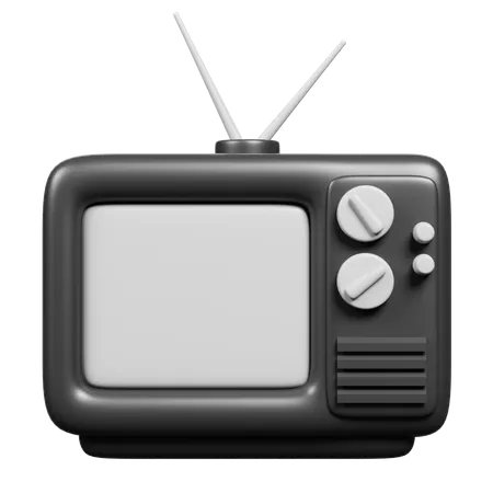 Televisión retro  3D Icon
