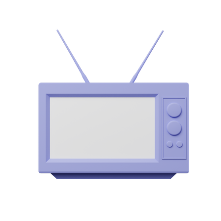 Televisión retro  3D Illustration