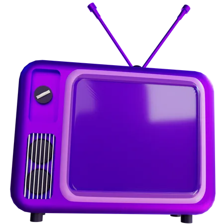 Televisión retro  3D Icon