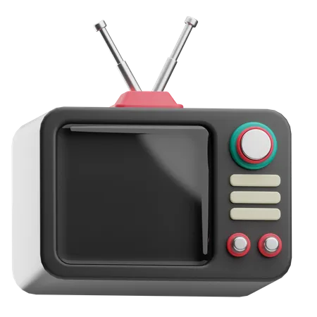 Televisión retro  3D Icon