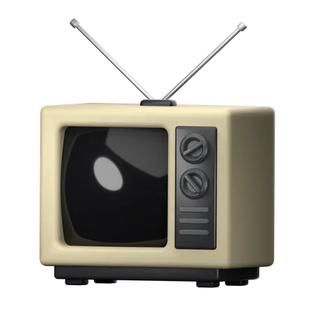 Televisión retro  3D Icon