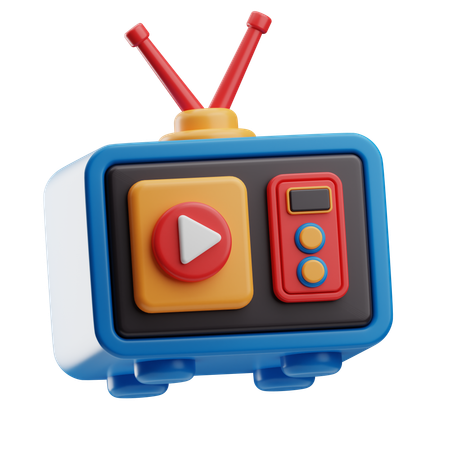 Telivison ads  3D Icon