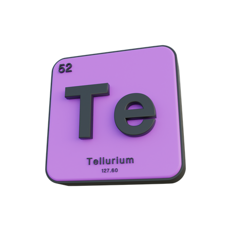 Tellurium  3D Illustration
