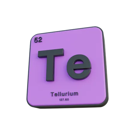 Tellurium  3D Illustration