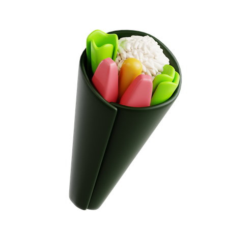 Temaki-Sushi  3D Icon