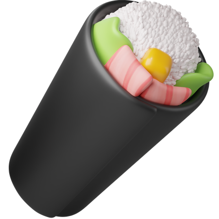 Sushis temaki  3D Icon