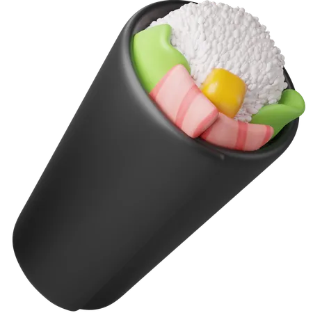 Sushis temaki  3D Icon