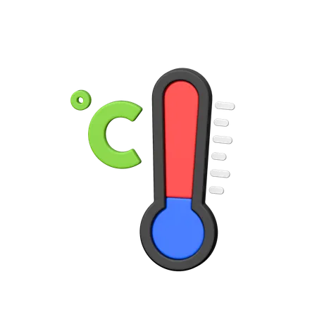 Temperatur Celsius  3D Icon