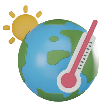 Temperatura caliente  3D Icon