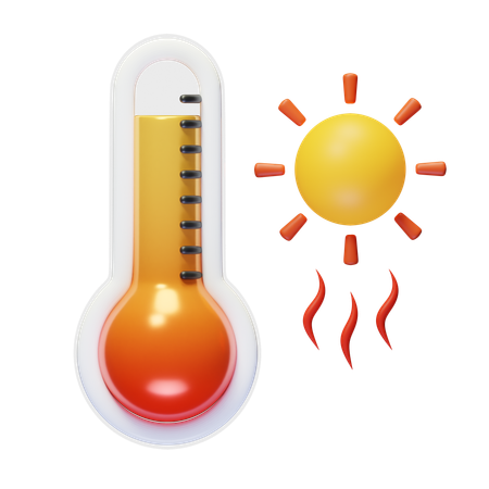 Temperatura caliente  3D Icon