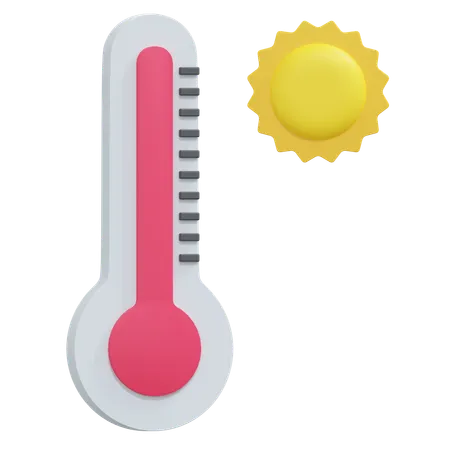 Temperatura caliente  3D Icon