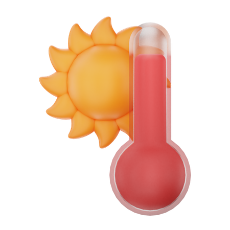 Temperatura caliente  3D Icon