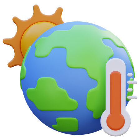 Temperatura caliente  3D Icon