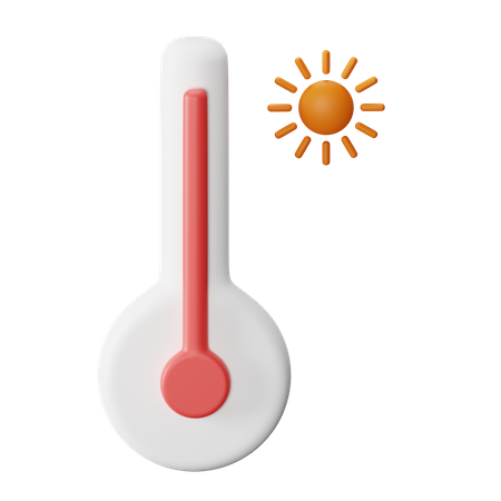 Temperatura caliente  3D Icon