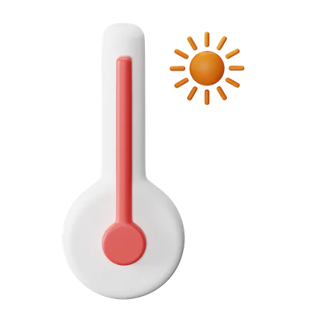 Temperatura caliente  3D Icon