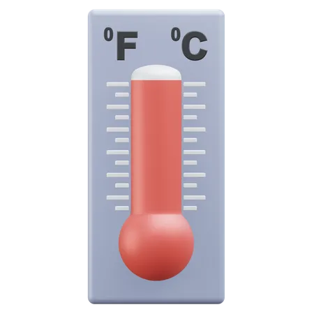 Temperatura Caliente Clima Ilustracion De Icono 3 D Con Fondo Transparente 3D Icon
