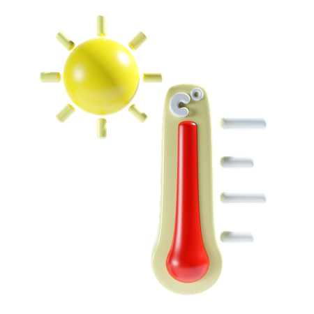 Temperatura caliente  3D Icon