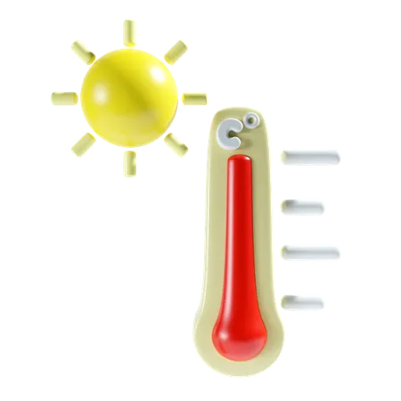 Temperatura caliente  3D Icon