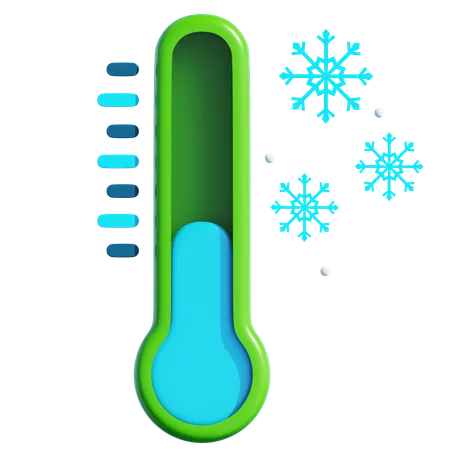 Temperatura del clima frio  3D Icon