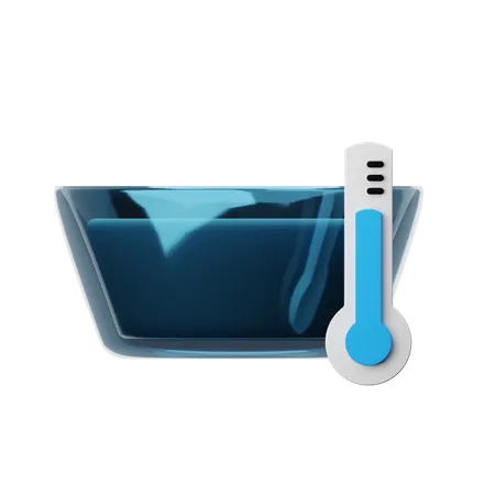 Temperatura da água  3D Icon