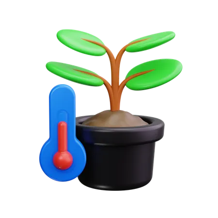 Temperatura da planta  3D Icon