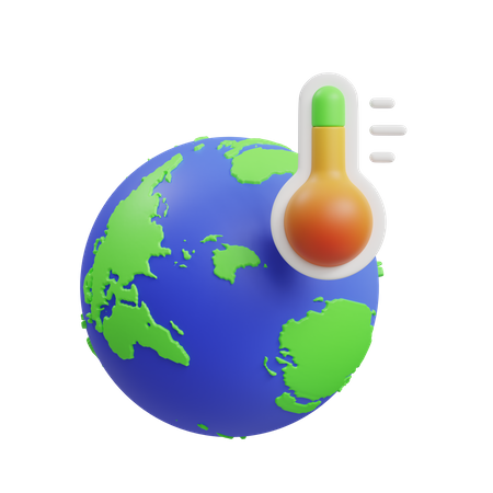 Temperatura da terra  3D Icon