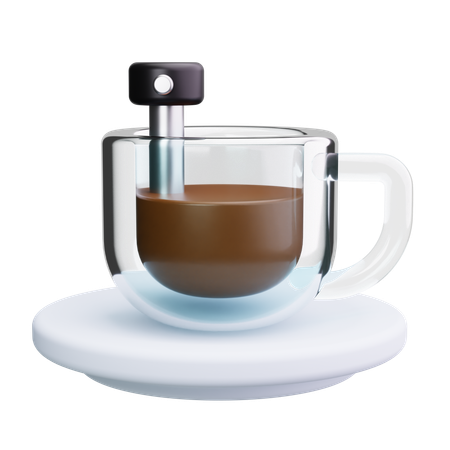 Temperatura del cafe  3D Icon