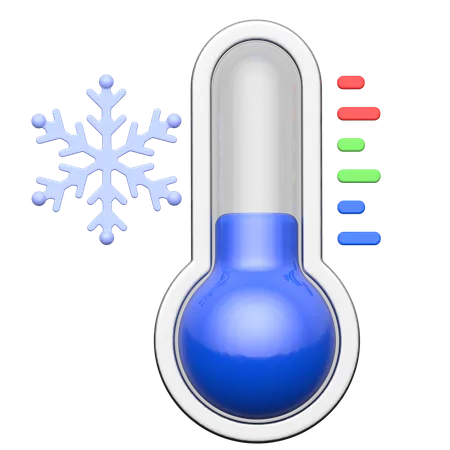 Temperatura fría  3D Icon