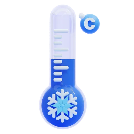 Temperatura fría  3D Icon