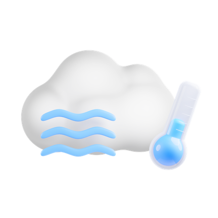 Temperatura fria  3D Icon