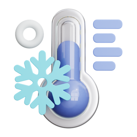 Temperatura fria  3D Icon