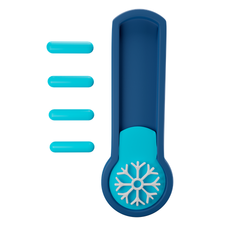 Temperatura fría  3D Icon