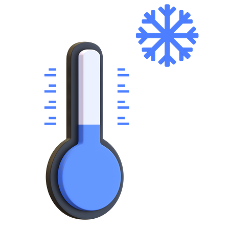 Temperatura fría  3D Illustration
