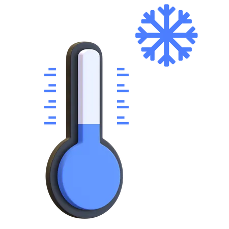 Temperatura fria  3D Illustration