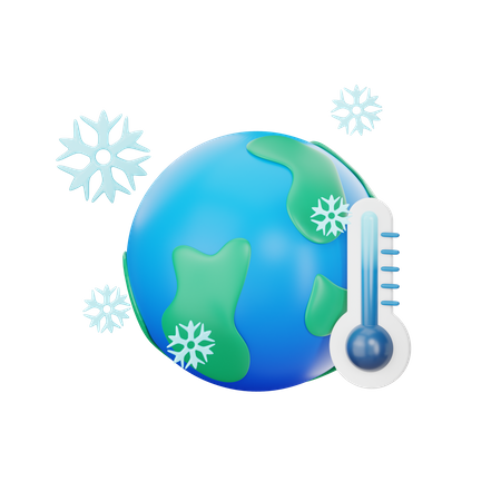 Temperatura fria  3D Icon