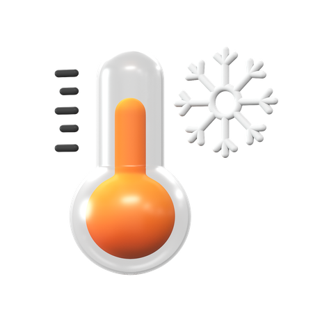 Temperatura fría  3D Icon