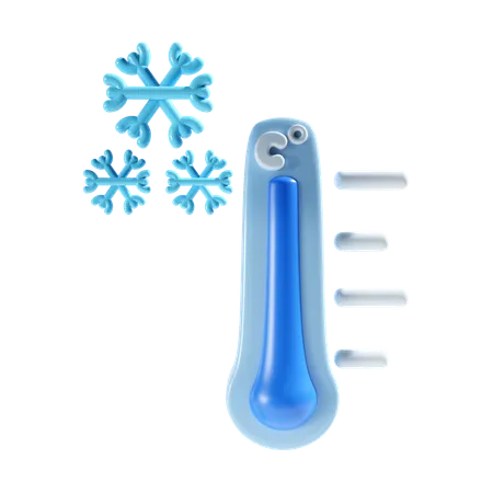 Temperatura fria  3D Icon