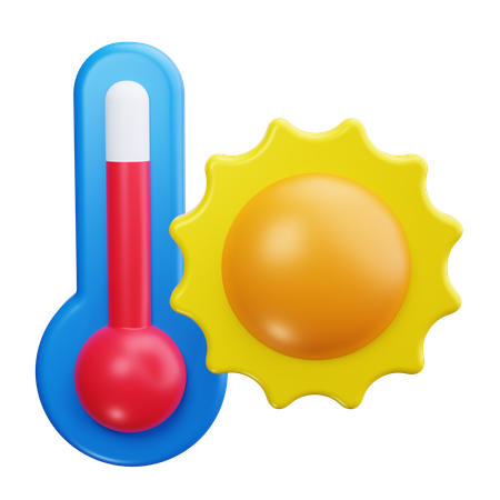 Temperatura global  3D Icon