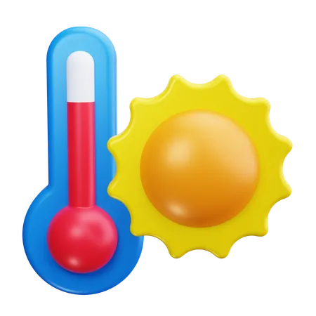 Temperatura global  3D Icon