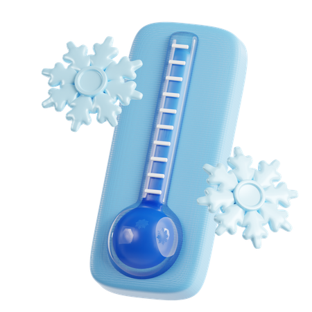 Temperatura invierno  3D Icon