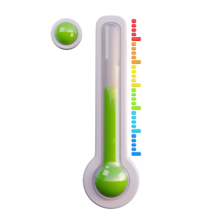 Temperatura moderada  3D Icon