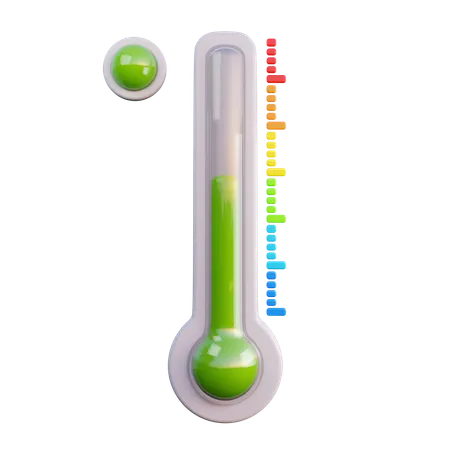 Temperatura moderada  3D Icon