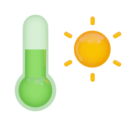 Temperatura normal  3D Icon