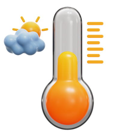 Temperatura quente  3D Icon