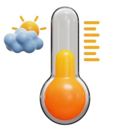 Temperatura quente  3D Icon