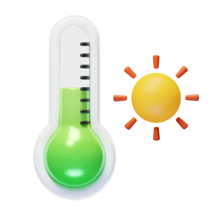 Temperatura quente  3D Icon