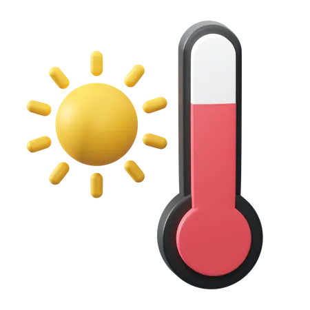 Temperatura quente  3D Illustration